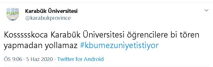 KBÜ Mezuniyet İstiyor