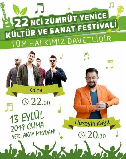 22. ZÜMRÜT YENİCE KÜLTÜR ve SANAT FESTİVALİ