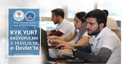 KYK Yurt Başvuruları 3 Eylül Pazartesi Günü Başlıyor