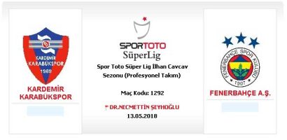 Kardemir Karabükspor – Fenerbahçe Futbol karşılaşması