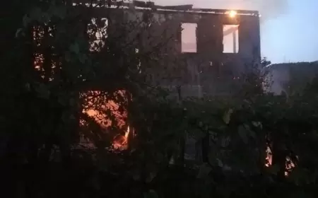 Ovacık 'ta Ahşap Ev Alevlere Teslim Oldu