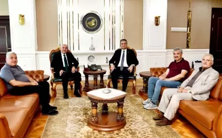 Vali Yavuz 'a Ağır Misafirlerden Hayırlı Olsun Ziyareti