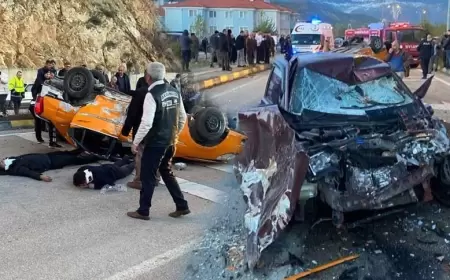 Üniversiteli gençlerin feci kazası: 1 ölü, 4 yaralı