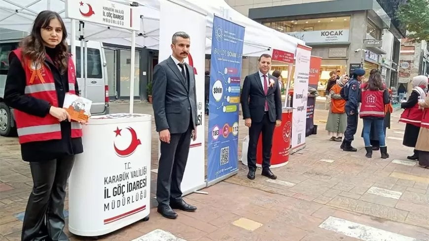 Karabük'te Kadına Yönelik Şiddete Karşı Farkındalık Standı