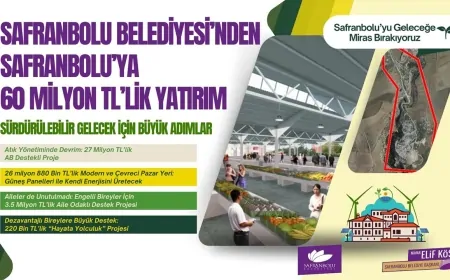 SAFRANBOLU BELEDİYESİ'NDEN SAFRANBOLU'YA 60 MİLYON TL’LİK YATIRIM